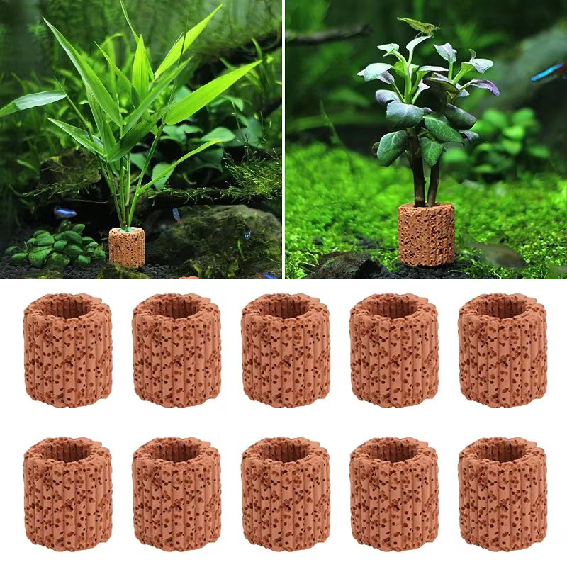 Aquarium Plant Holder - 수족관 풍경을위한 수생 식물 고정 링