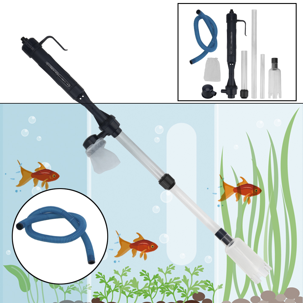 Planted Aquarium Cleaning - 전기 물 교체 펌프 자갈 청소