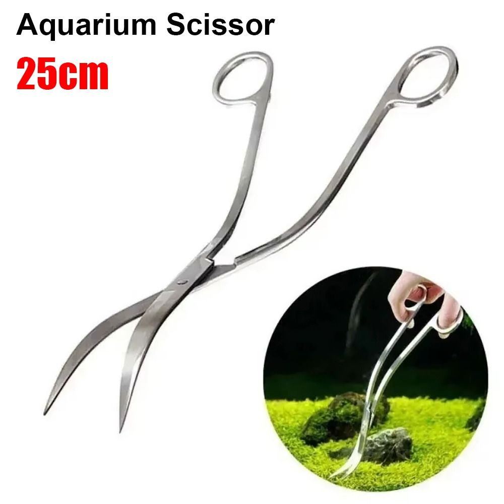 Planted Aquarium Cleaning - 1개 스테인레스 스틸 수족관 가위 직선형
