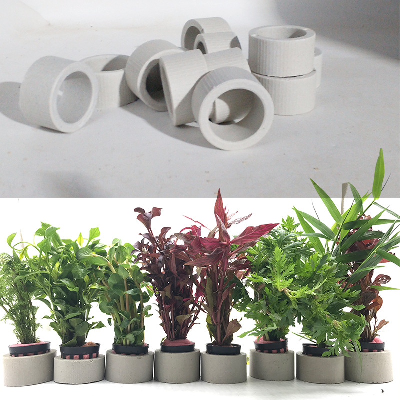Plant Aquarium Pot - 수족관 장식 세라믹 링, 어항 식물