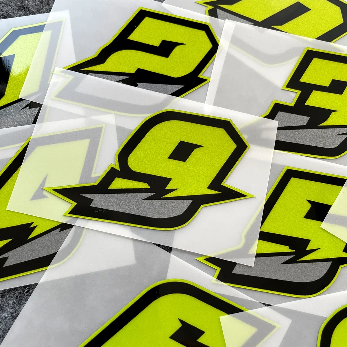 Planted Tank - 0123456789 녹색 번호 자동차 오토바이 스티커