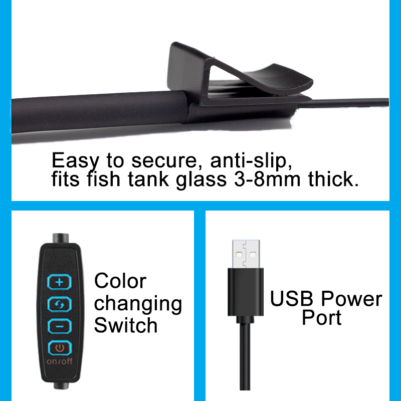 USB 수족관 LED 램프 어항 조명 장식 수생 식물  - Aquarium Plant Light 리뷰 및 가격