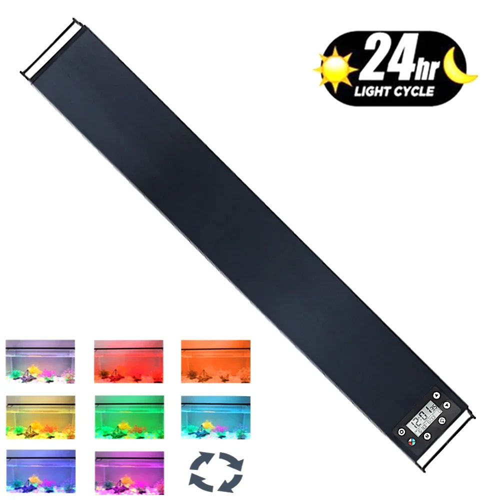 120cm 수족관용 24시간 풀 스펙트럼 LED 조명, - Aquarium Plant Light 리뷰 및 가격