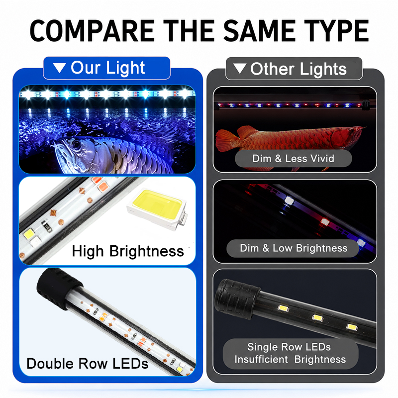 18-58cm USB 풀 스펙트럼 수족관 LED 스트립 - Aquarium Plant Substrate 리뷰 및 가격