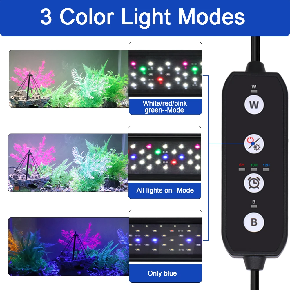 75~90cm 어항용 조광 기능이 있는 LED 조명,  - Aquarium Plant Light 리뷰 및 가격
