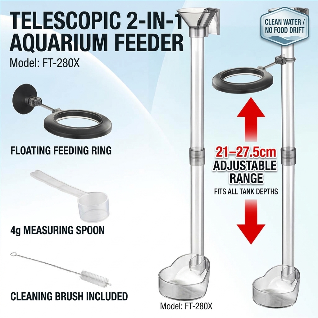 아크릴 재질의 접이식 어류 급이 튜브, 가라앉는 형태의 - Aquarium Fertilizer 리뷰 및 가격