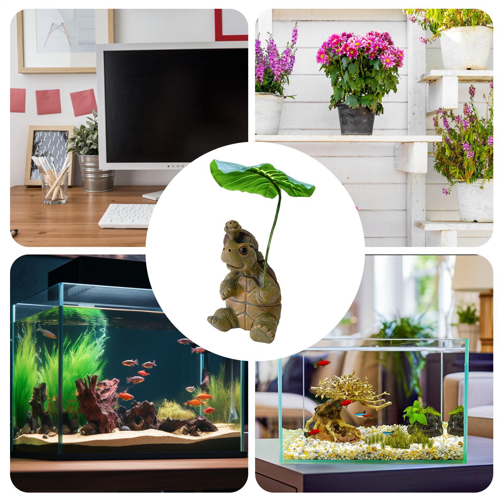 거북이 피규어 어항 장식 바다거북 조각상 레진 수족관  - Plant Aquarium Pot 리뷰 및 가격